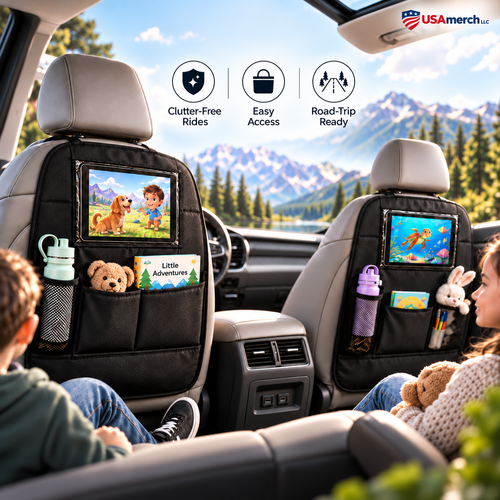 USAmerch car seat organizer premium lifestyle image